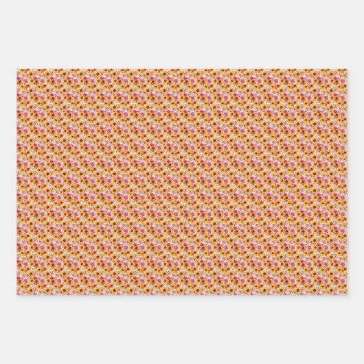 Autumn Flowers Inpakpapier Vel (Voorkant)