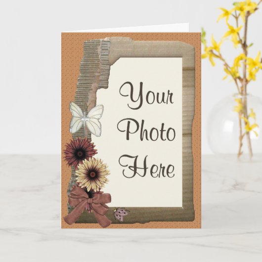 Autumn Flowers Kaart (Gele Bloem)