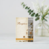 Autumn Flowers, Kaart 2 van de Houtensluiting FAUX (Staand voorkant)