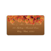 Autumn Flowers Label (Voorkant)