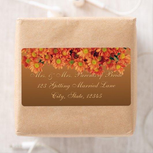 Autumn Flowers Label (Insitu)
