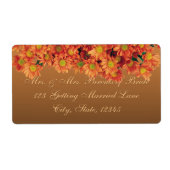 Autumn Flowers Label (Voorkant)