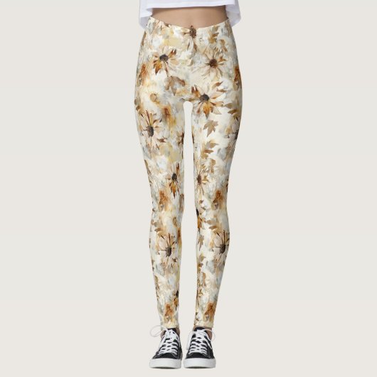 Autumn Flowers Leggings (Voorkant)