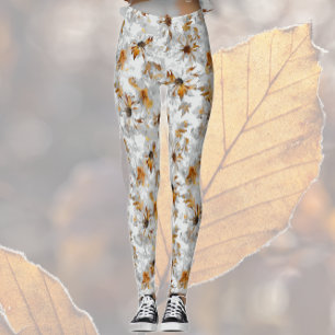 Autumn Flowers Leggings
