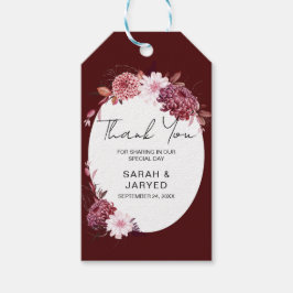 Autumn Flowers Lijst Cadeaulabel
