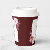 Autumn Flowers Lijst Papieren Bekers (Rechts)