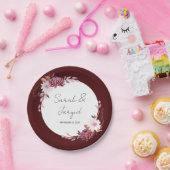 Autumn Flowers Lijst Papieren Bordje (Feest)