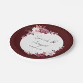 Autumn Flowers Lijst Papieren Bordje (Gekanteld)