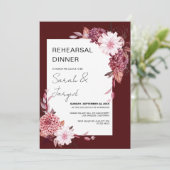 Autumn Flowers Lijst repetitie Kaart (Staand voorkant)