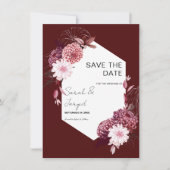 Autumn Flowers Lijst Save The Date (Voorkant)