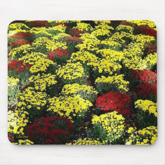 "Autumn Flowers" Mousepad Muismat (Voorkant)