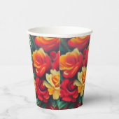 Autumn Flowers Papieren Bekers (Rechts)