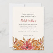 Autumn Flowers Rustic Vrijgezellenfeest Kaart (Voorkant)