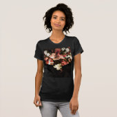 Autumn Flowers Stileerde T-Shirt afdrukken (Voorkant volledig)