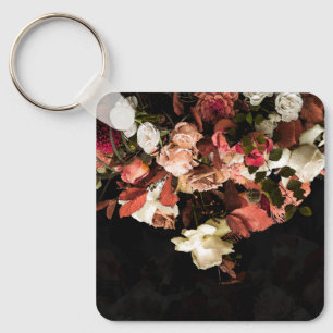 Autumn Flowers Stylized Print Sleutelhanger