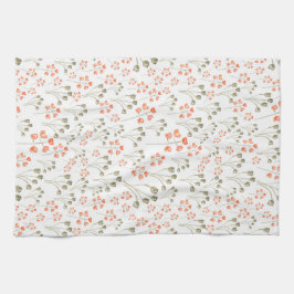 Autumn Flowers Tea Towel Theedoek