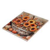 Autumn Flowers Tegeltje (Zijkant)