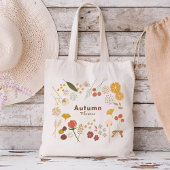 Autumn Flowers Tote Bag