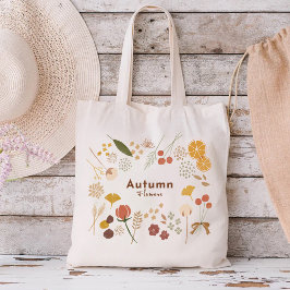 Autumn Flowers Tote Bag