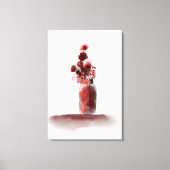 Autumn Flowers Vase Painting Canvas Afdruk (Voorkant)