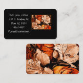 Autumn Flowers Visitekaartje (Voorkant / Achterkant)