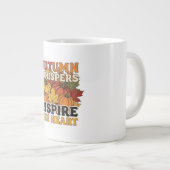 Autumn fluistert design Tri-Blend shirt Grote Koffiekop (Voorkant rechts)