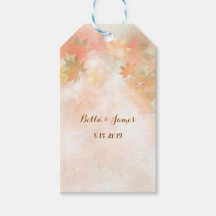 Autumn Fog Tree Herfst Cadeau Labels