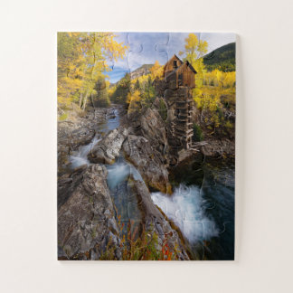 Autumn Foliage bij Crystal Mill in Colorado Rockie Legpuzzel