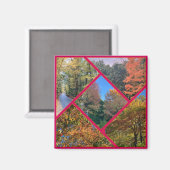 Autumn Foliage Collage Magneet (Voorkant / Achterkant)