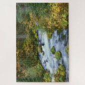 Autumn foliage & Douglas Fir Border Roaring River Legpuzzel (Verticaal)