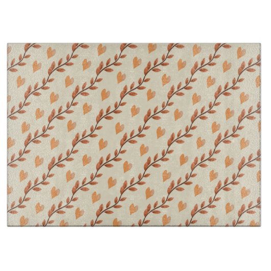Autumn Foliage en hart Snijplank (Voorkant)