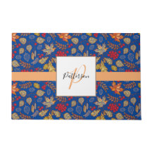 Autumn Foliage Familienaam Doormat