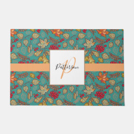 Autumn Foliage Familienaam Doormat Deurmat