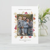 Autumn Foliage Feestdagenkaart (Staand voorkant)