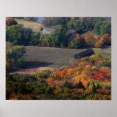 Autumn Foliage Fields Barn Natuur Orton Art Poster (Voorkant)