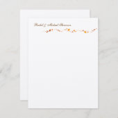 Autumn Foliage Hartelijk dank Notitiekaartje (Voorkant / Achterkant)