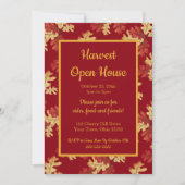 Autumn Foliage Harvest Open House Kaart (Voorkant)