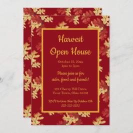 Autumn Foliage Harvest Open House Kaart
