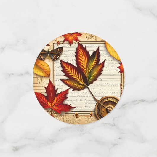 Autumn Foliage Herfst Tafel Scatter & Thanksgiving Confetti (Kleine voorkant)