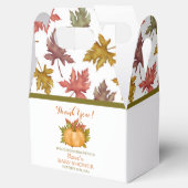 Autumn Foliage Pompoen Herfst Baby shower Bedankdoosjes (Geopend)
