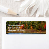 Autumn Foliage Pond Orton Effect Address Etiket (Insitu)