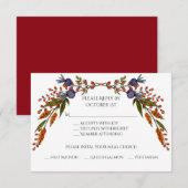 Autumn Foliage Reply Kaart (Voorkant / Achterkant)