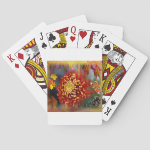 Autumn Foliage Splendor Forest Lake Destiny Pokerkaarten