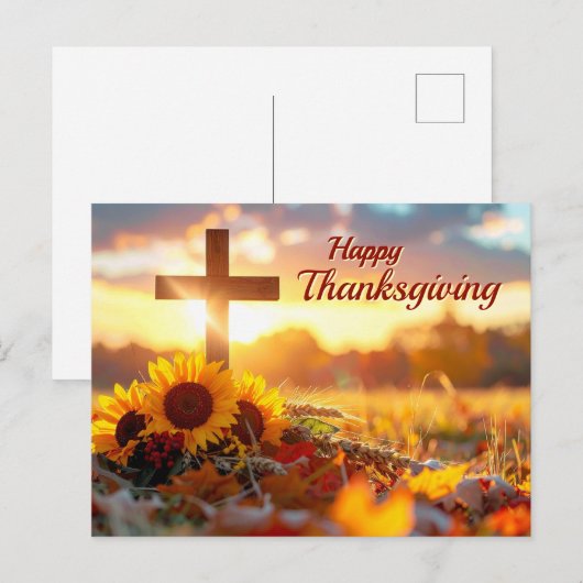 Autumn Foliage Thanksgiving Kaart (Voorkant / Achterkant)