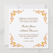Autumn Foliage Wedding Invitation Kaart (Voorkant)