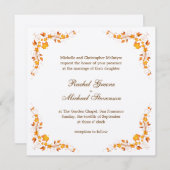 Autumn Foliage Wedding Invitation Kaart (Voorkant / Achterkant)