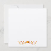 Autumn Foliage Wedding Invitation Kaart (Achterkant)