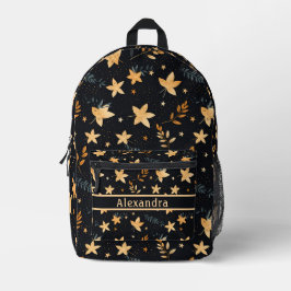 Autumn Foliage Zwart Patroon Rugzak