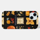 Autumn Folk Art Quilt patroon | Rustieke patchwork Case-Mate iPhone Case (Achterkant (horizontaal))