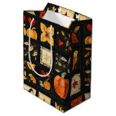 Autumn Folk Art Quilt patroon | Rustieke patchwork Medium Cadeauzakje (Achterkant Gekanteld)